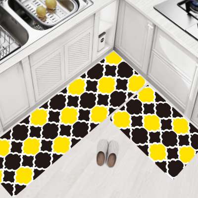 Modern Decorative Comfort Printed Anti Fatigue PVC Kitchen Carpet